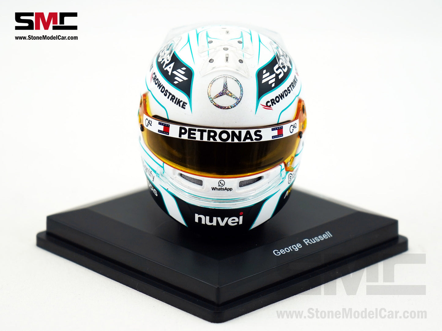 Mercedes F1 W15 #63 George Russell Qatar GP 2024 Special Livery Spark 1:5 Helmet