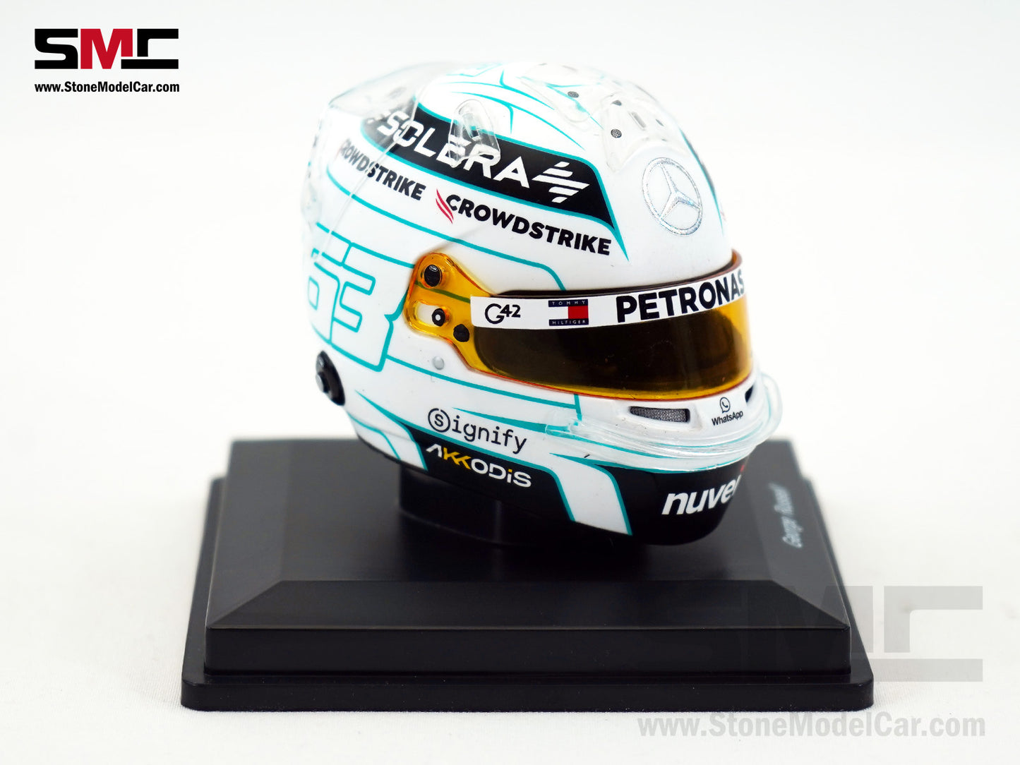 Mercedes F1 W15 #63 George Russell Qatar GP 2024 Special Livery Spark 1:5 Helmet