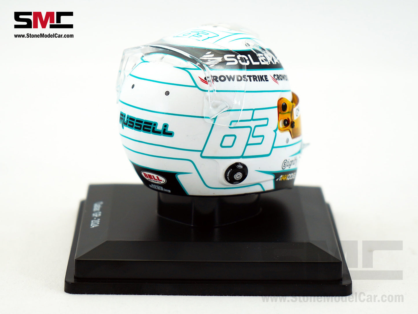 Mercedes F1 W15 #63 George Russell Qatar GP 2024 Special Livery Spark 1:5 Helmet
