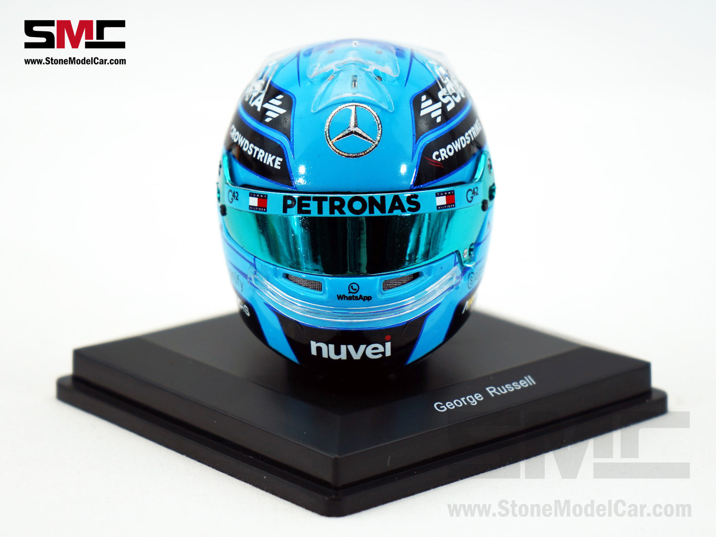 Mercedes F1 W15 #63 George Russell Abu Dhabi GP 2024 Special Livery Spark 1:5 Helmet