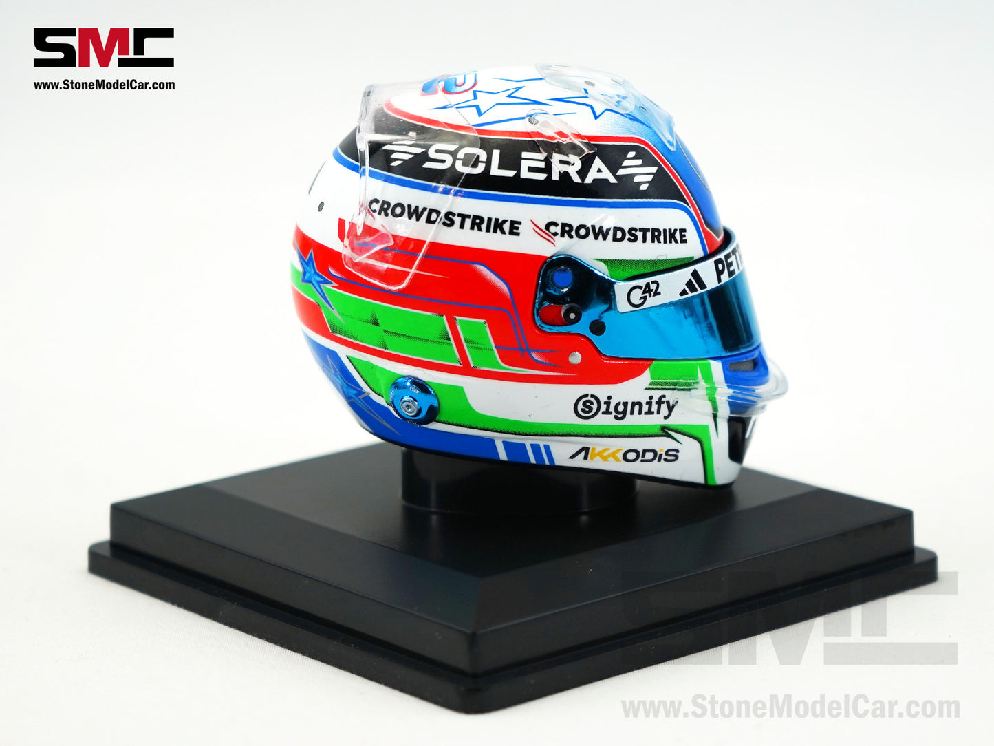 Mercedes F1 W16 #12 Kimi Antonelli Australian GP 2025 1st Career Point Spark 1:5 Miniature Helmet