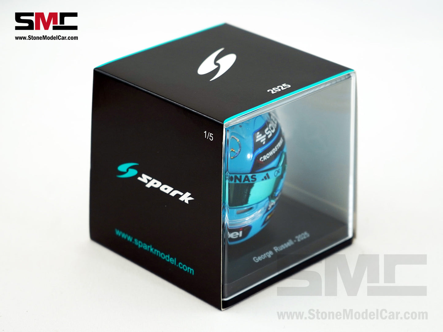 Mercedes F1 W16 #63 George Russell Year 2025 Canada GP Winner Spark 1:5 Helmet