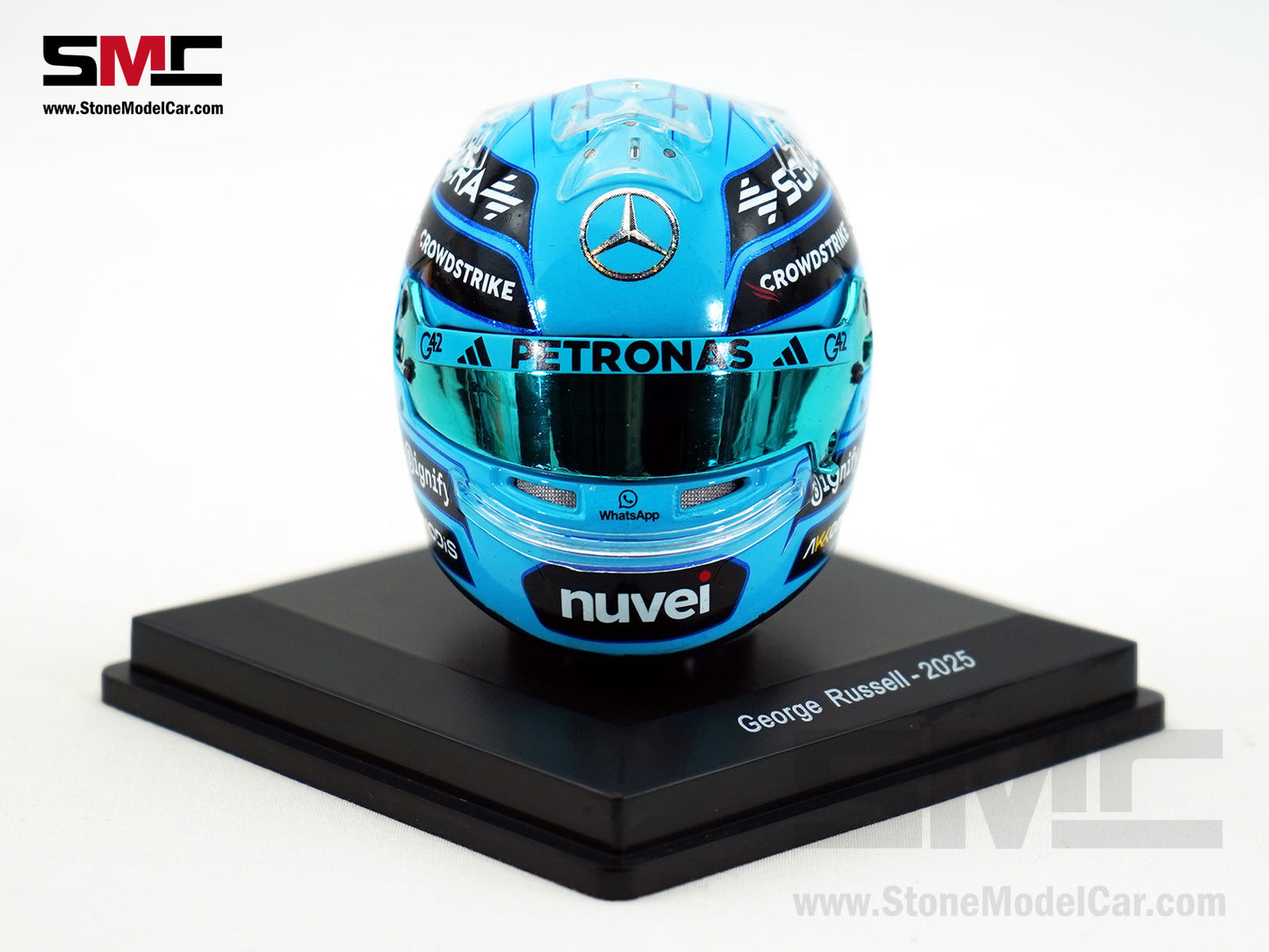 Mercedes F1 W16 #63 George Russell Year 2025 Canada GP Winner Spark 1:5 Helmet
