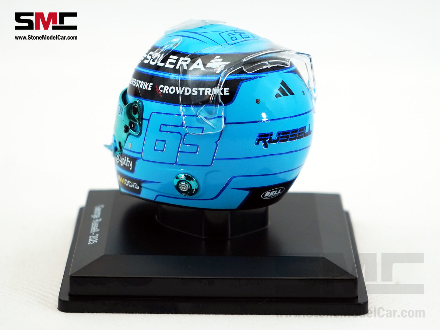 Mercedes F1 W16 #63 George Russell Year 2025 Canada GP Winner Spark 1:5 Helmet