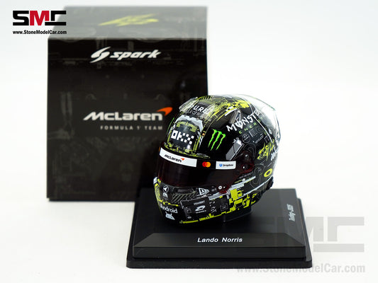McLaren F1 MCL39 #4 Lando Norris Pre-Season Testing 2025 Special Livery Spark 1:5 Miniature Helmet