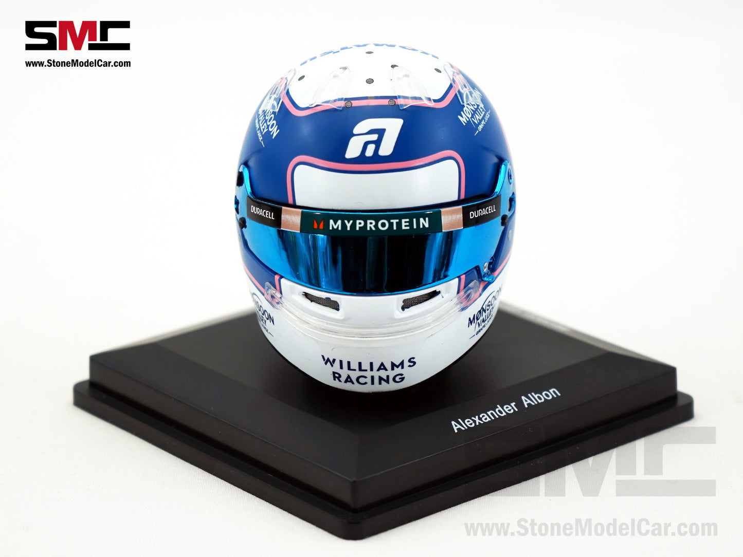 Williams F1 FW46 #23 Alexander Albon Monaco GP 2024 Special Livery Spark 1:5 Miniature Helmet