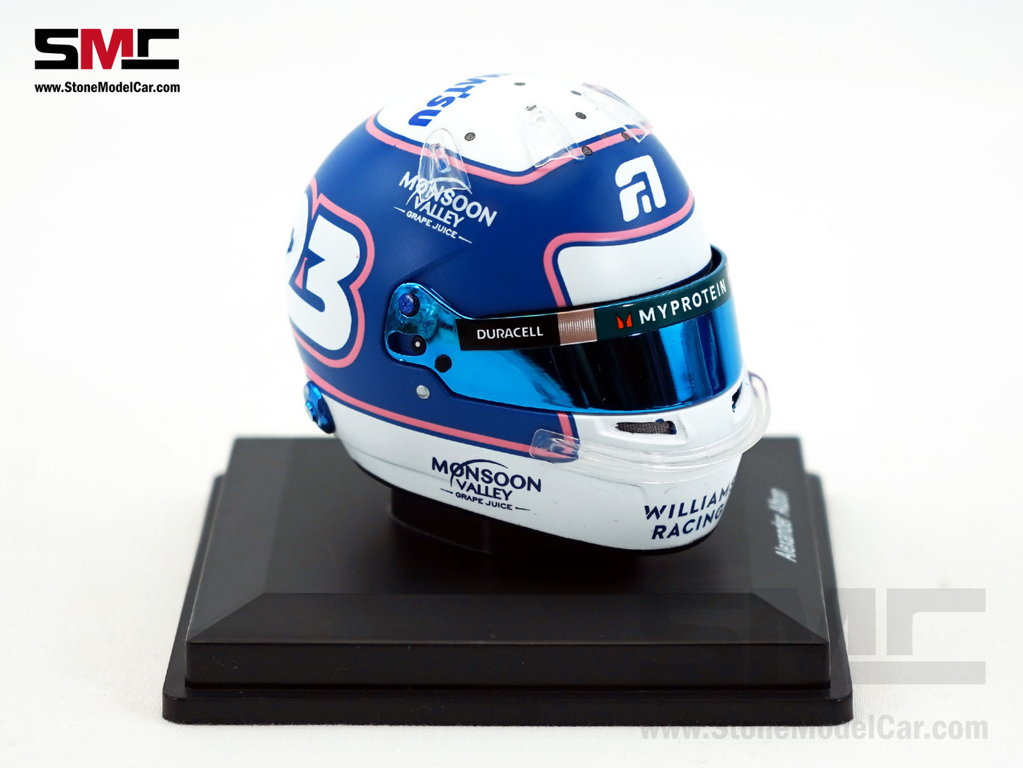 Williams F1 FW46 #23 Alexander Albon Monaco GP 2024 Special Livery Spark 1:5 Miniature Helmet