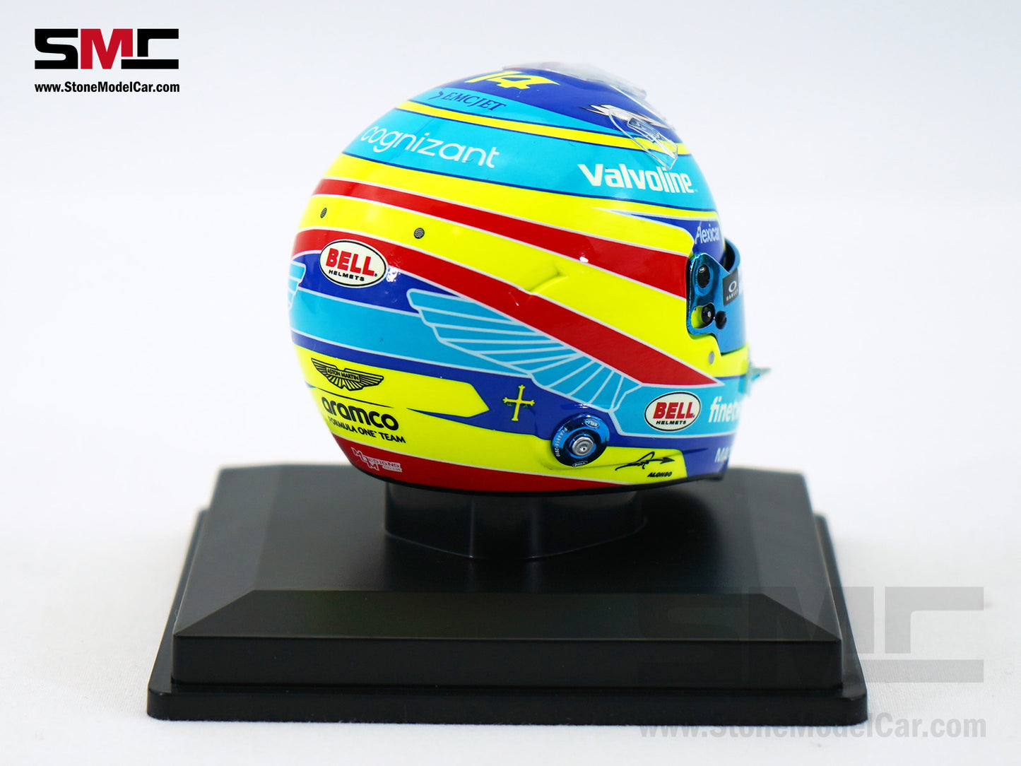 Aston Martin F1 AMR25 #14 Fernando Alonso Season 2025 Spark 1:5 Miniature Helmet Model