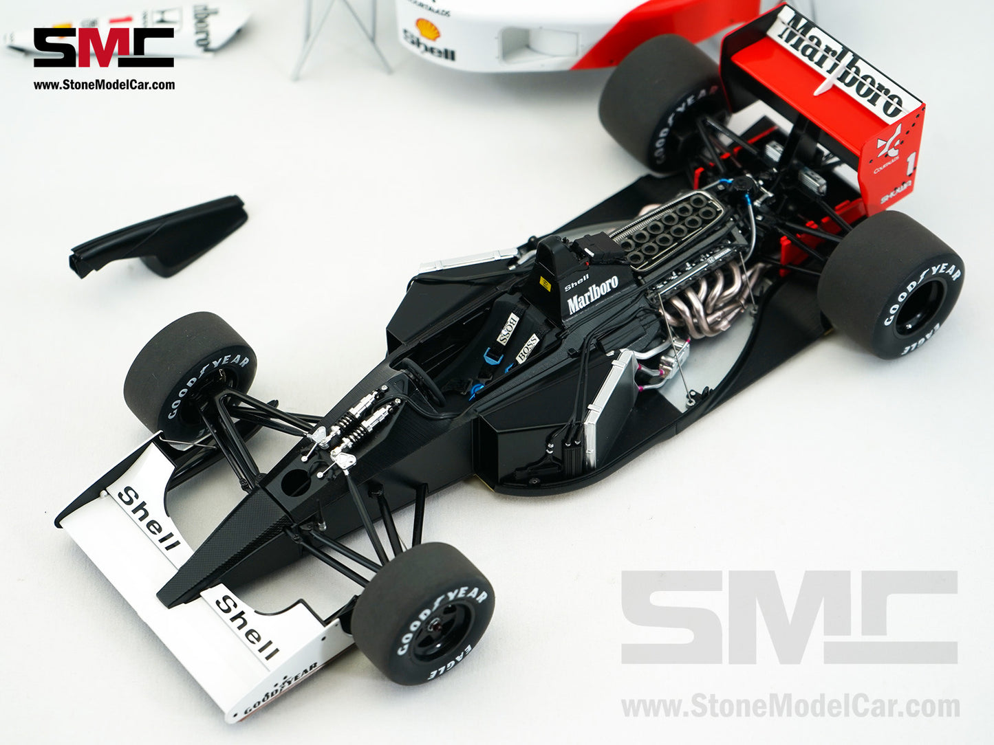 Mclaren F1 MP4/6 #1 Ayrton Senna 1991 World Champion Full Open 1:18 AUTOart w/ Decal