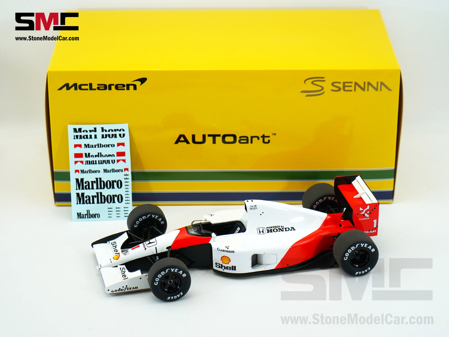 Mclaren F1 MP4/6 #1 Ayrton Senna 1991 World Champion Full Open 1:18 AUTOart 89150