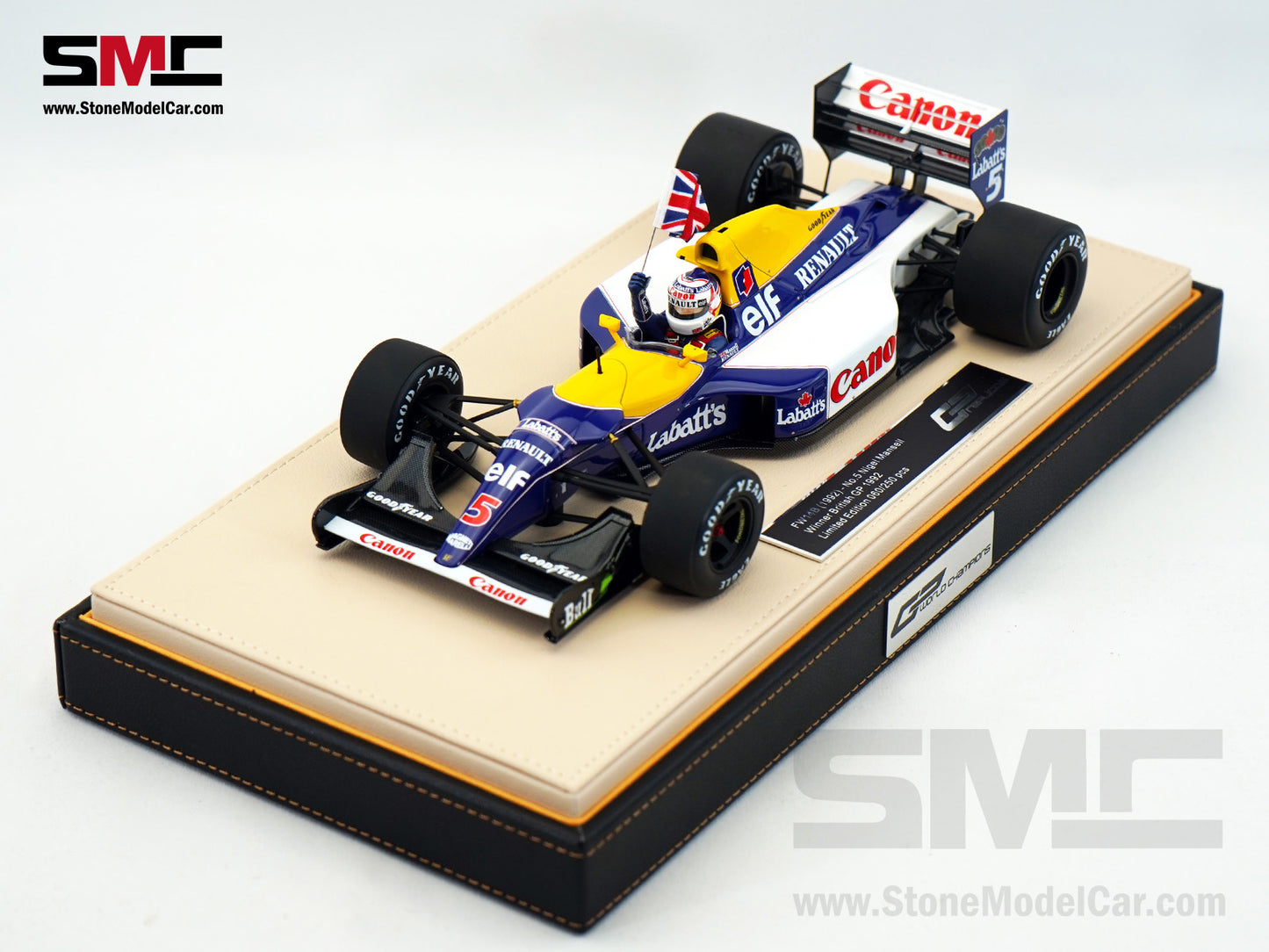Williams F1 FW14B #5 Nigel Mansell British GP 1992 World Champion 1:18 GP Replicas GPWC003