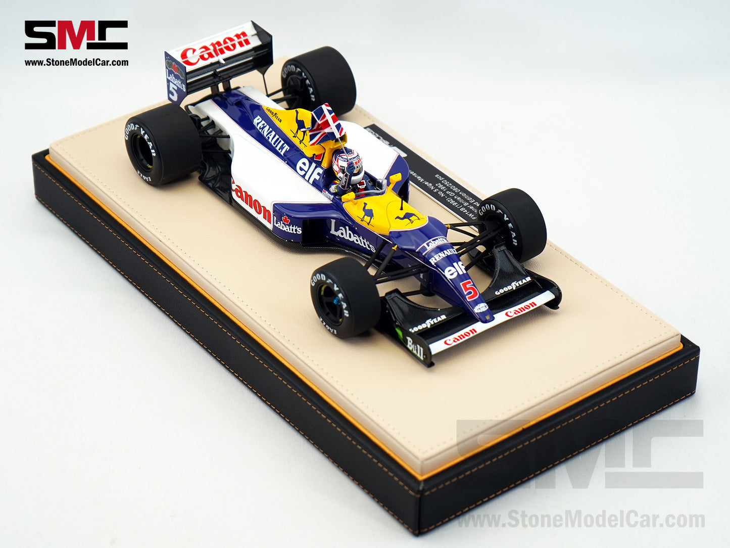 Williams F1 FW14B #5 Nigel Mansell British GP 1992 World Champion 1:18 GP Replicas with CAMEL