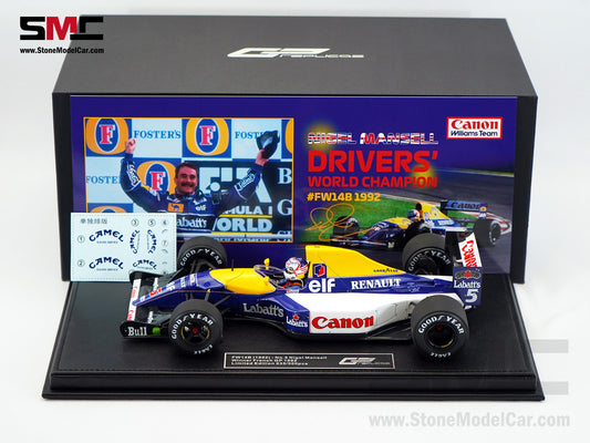 Williams F1 FW14B #5 Nigel Mansell French GP 1992 World Champion 1:18 GP Replicas GP050EWD