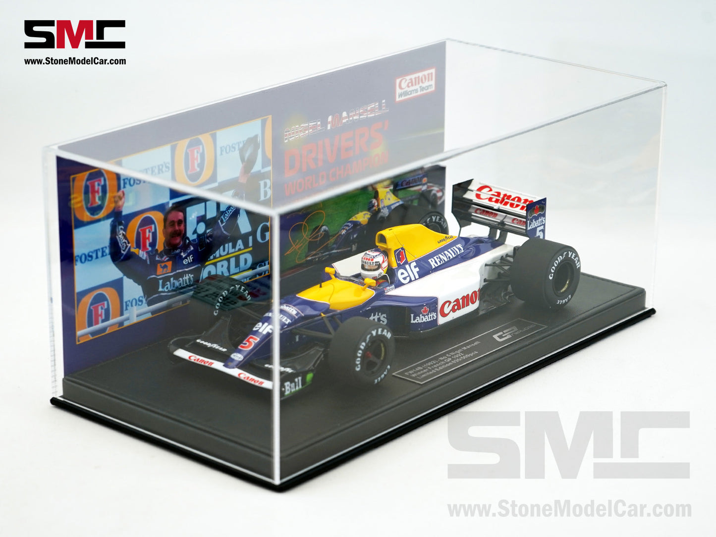 Williams F1 FW14B #5 Nigel Mansell French GP 1992 World Champion 1:18 GP Replicas GP050EWD