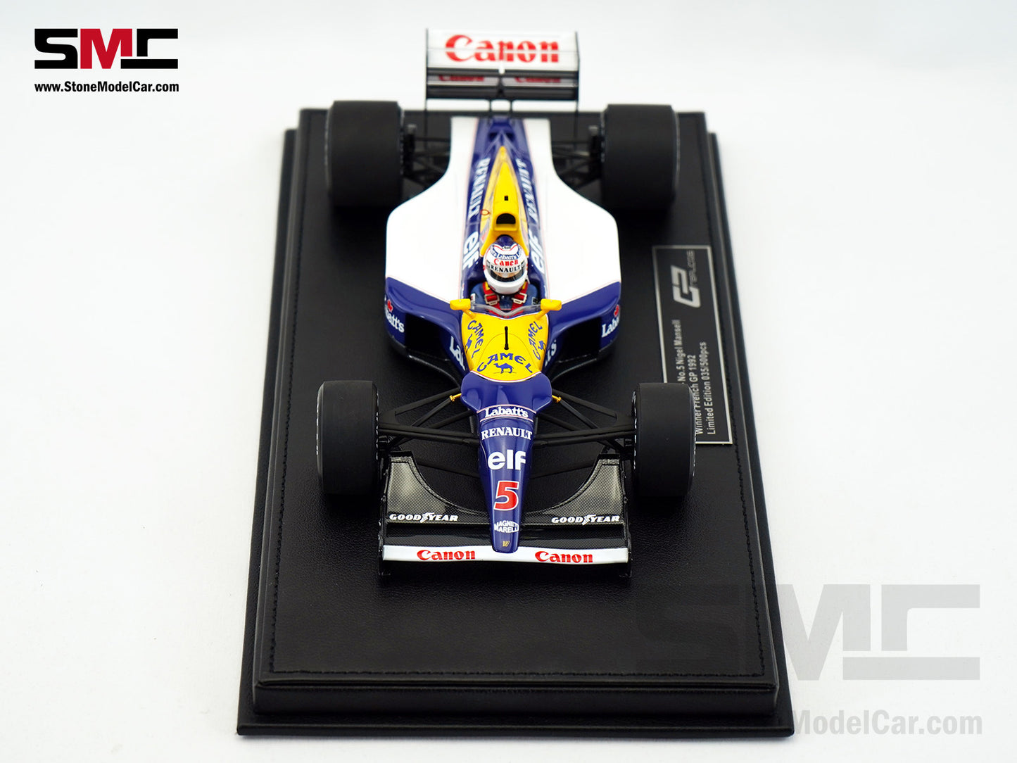 Williams F1 FW14B #5 Nigel Mansell French GP 1992 World Champion 1:18 GP Replicas w/ Decal