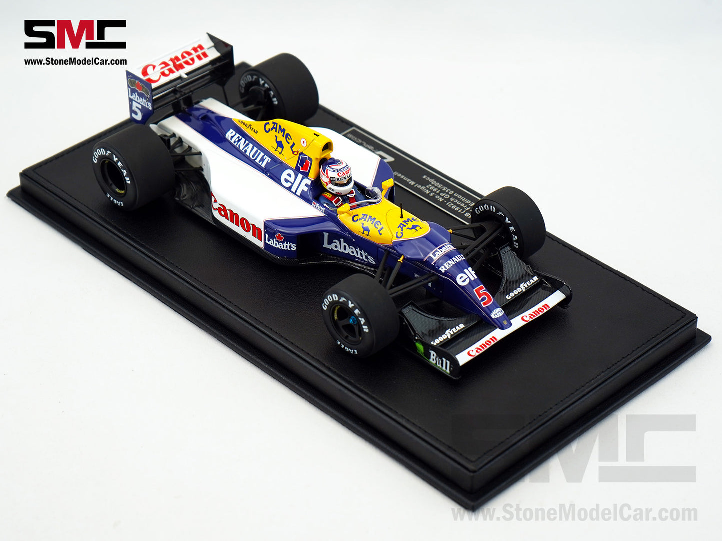 Williams F1 FW14B #5 Nigel Mansell French GP 1992 World Champion 1:18 GP Replicas w/ Decal