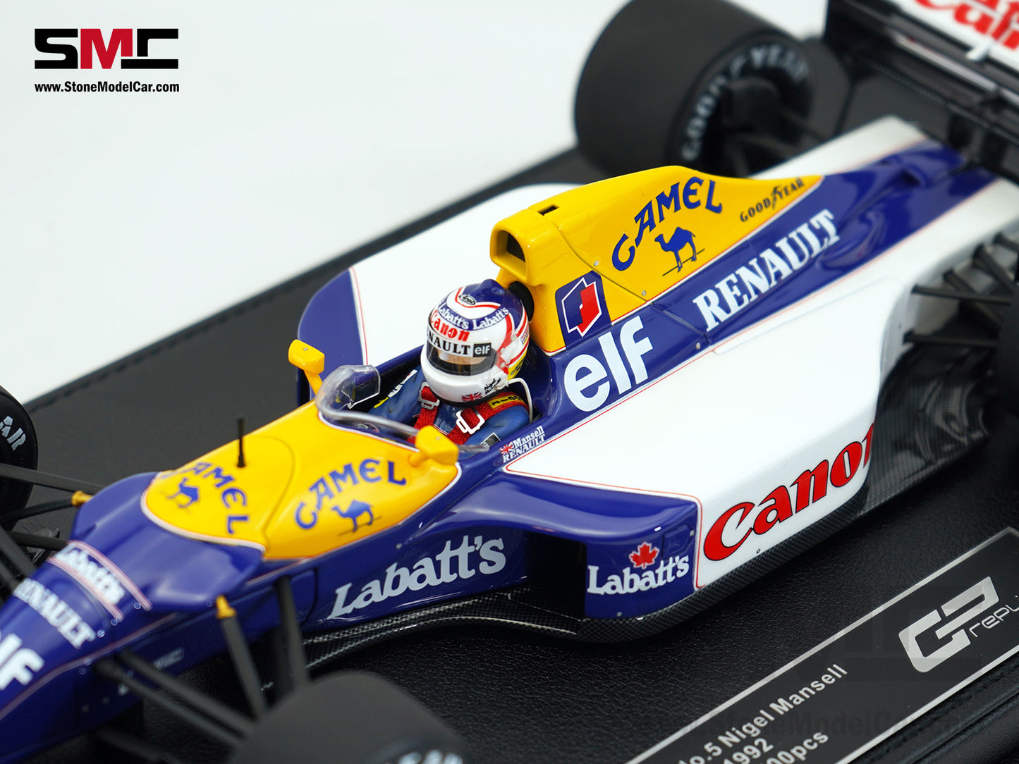 Williams F1 FW14B #5 Nigel Mansell French GP 1992 World Champion 1:18 GP Replicas w/ Decal