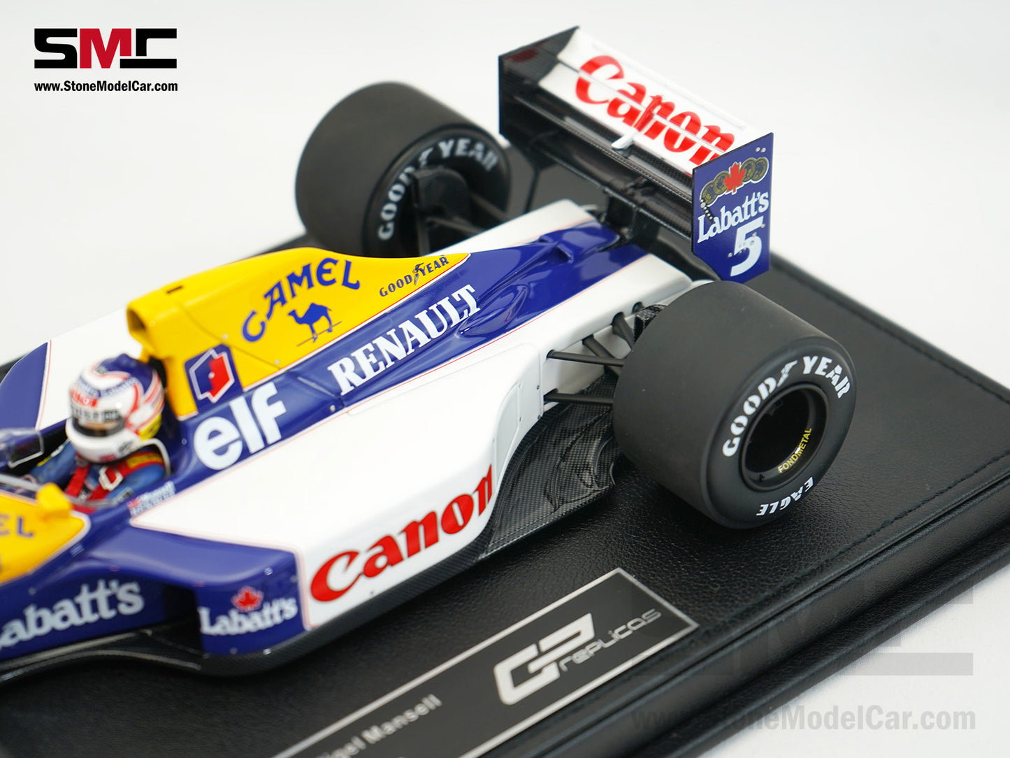 Williams F1 FW14B #5 Nigel Mansell French GP 1992 World Champion 1:18 GP Replicas w/ Decal