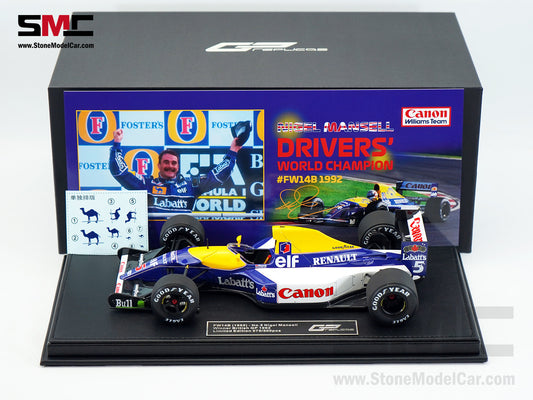 Williams F1 FW14B #5 Nigel Mansell British GP 1992 World Champion 1:18 GP Replicas GP050D