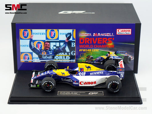 Williams F1 FW14B #5 Nigel Mansell British GP 1992 World Champion 1:18 GP Replicas with Decal