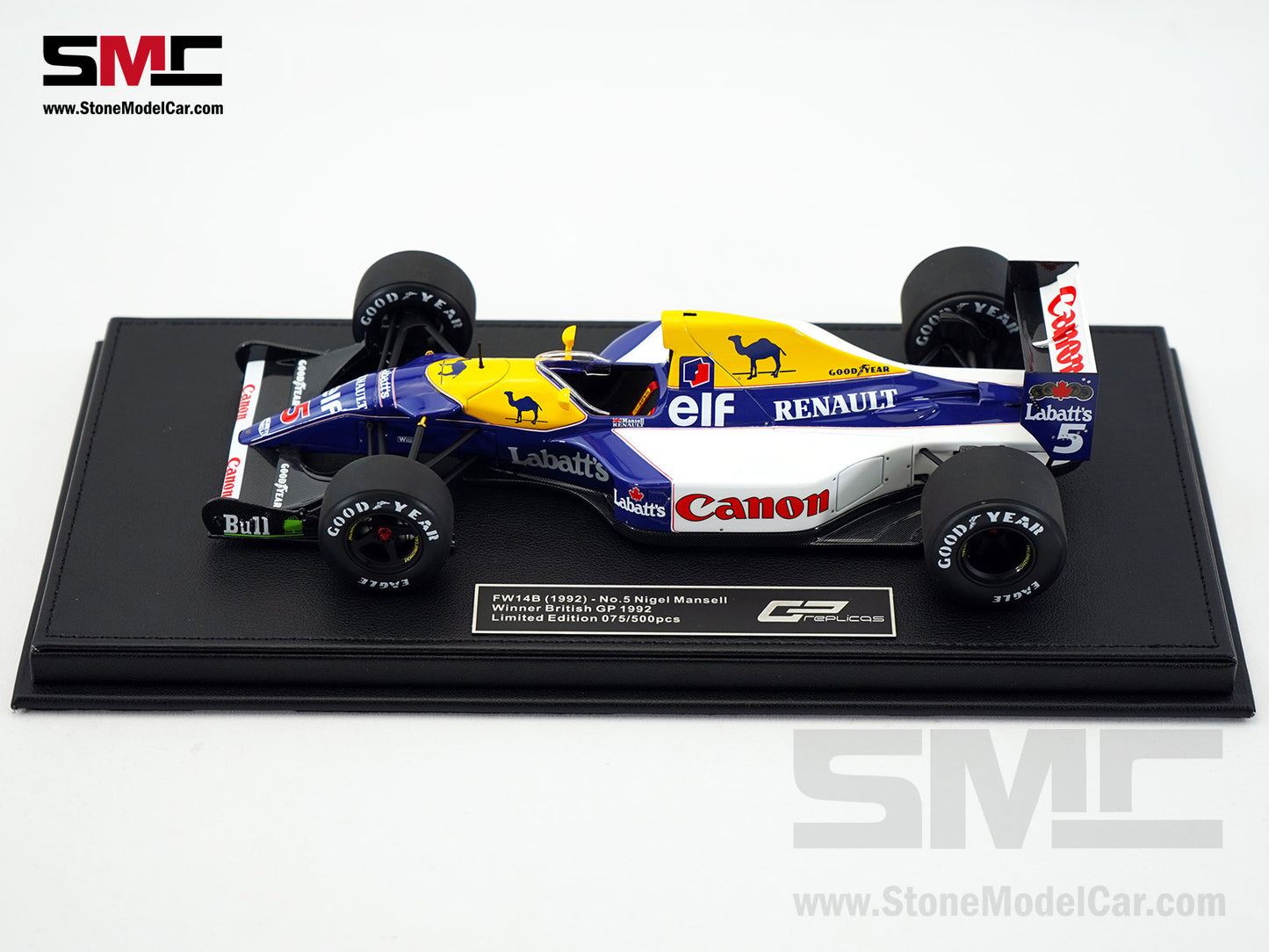 Williams F1 FW14B #5 Nigel Mansell British GP 1992 World Champion 1:18 GP Replicas with Decal