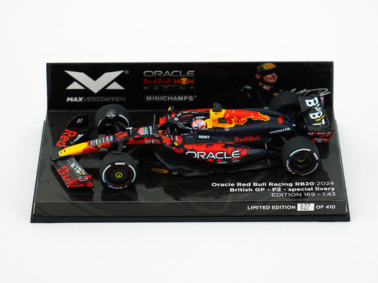 Red Bull F1 RB20 #1 Max Verstappen British GP Special Livery 2024 World Champion 1:43 MINICHAMPS