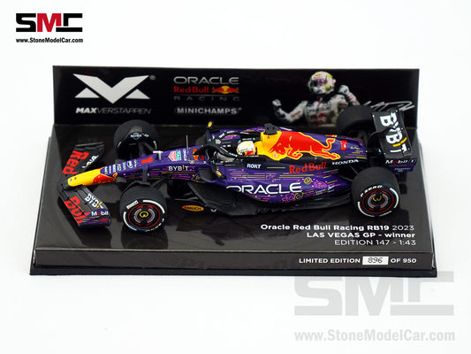 Red Bull F1 RB19 #1 Max Verstappen Winner US Las Vegas GP 2023 World Champion 1:43 MINICHAMPS