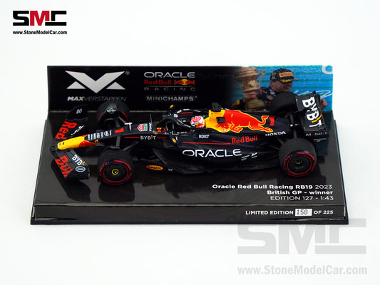 Red Bull F1 RB19 #1 Max Verstappen Winner British GP 2023 World Champion 1:43 MINICHAMPS