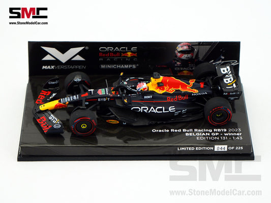 Red Bull F1 RB19 #1 Max Verstappen Winner Belgian GP 2023 World Champion 1:43 MINICHAMPS