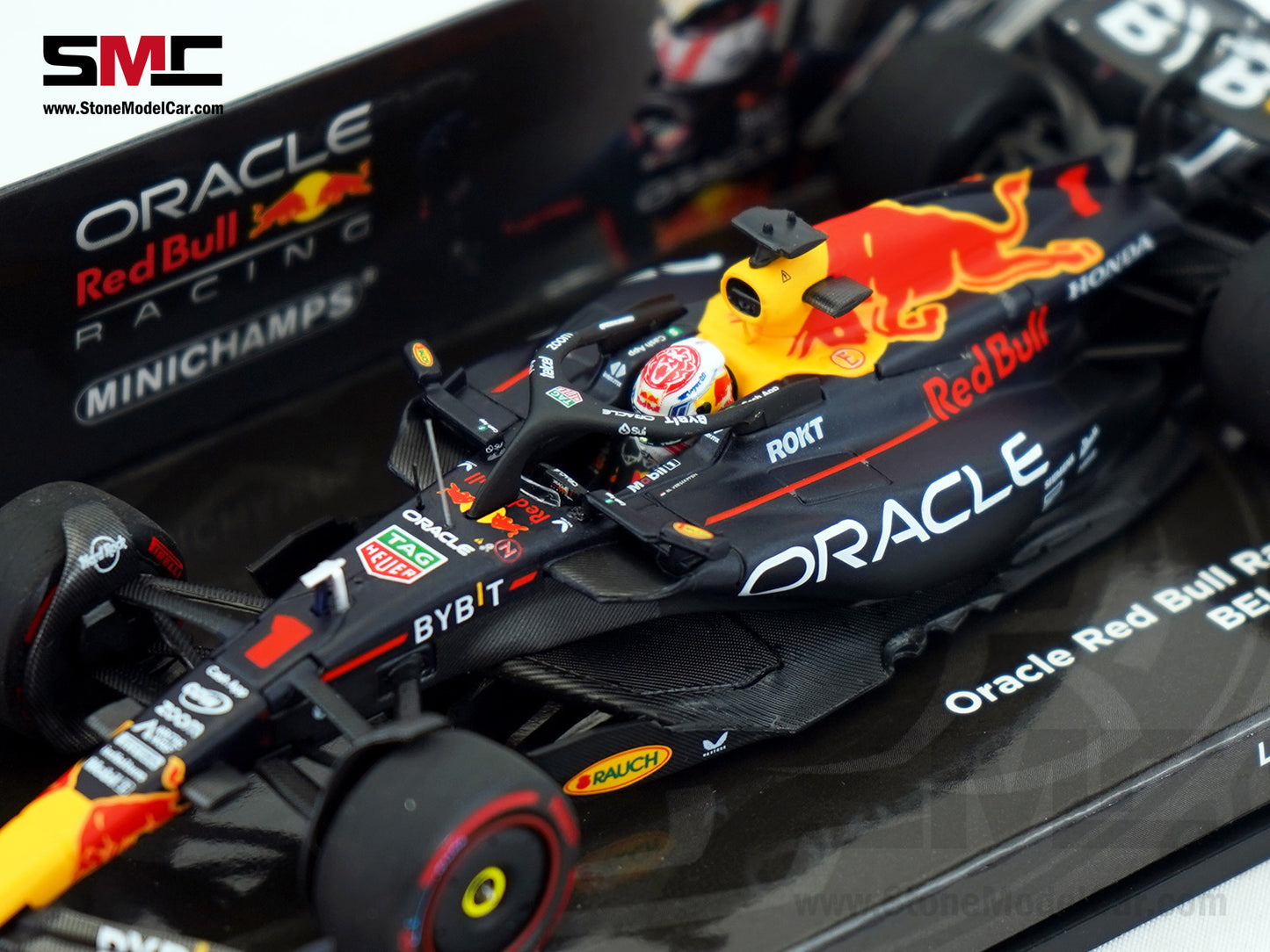 Red Bull F1 RB19 #1 Max Verstappen Winner Belgian GP 2023 World Champion 1:43 MINICHAMPS