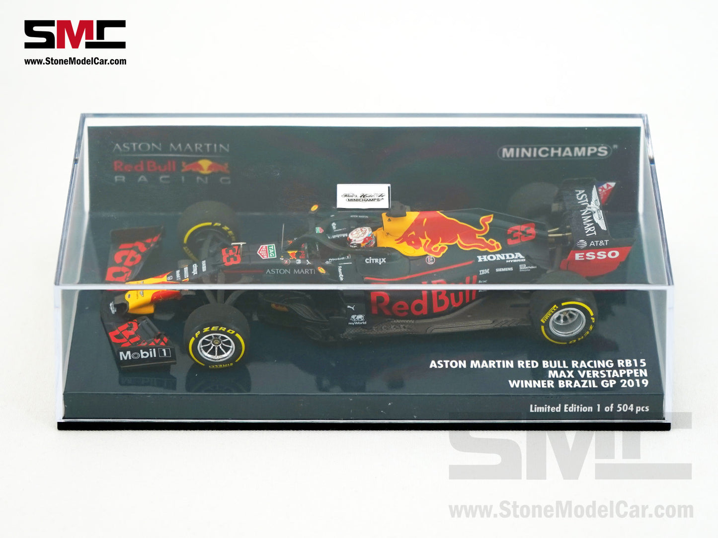 Red Bull Aston Martin F1 RB15 #33 Max Verstappen Winner Brazil GP 2019 1:43 MINICHAMPS