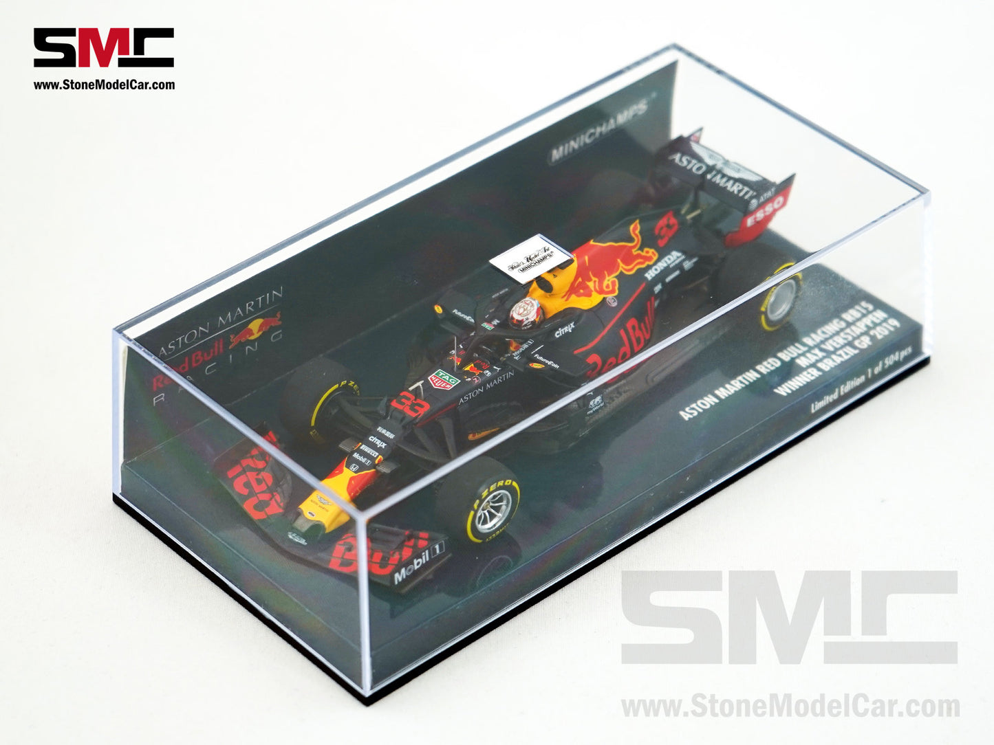 Red Bull Aston Martin F1 RB15 #33 Max Verstappen Winner Brazil GP 2019 1:43 MINICHAMPS