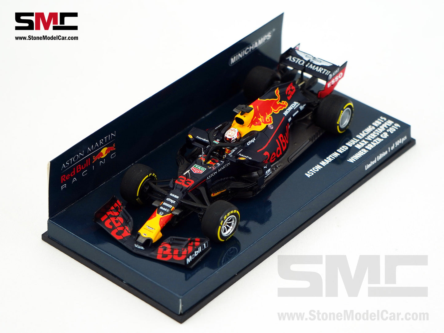 Red Bull Aston Martin F1 RB15 #33 Max Verstappen Winner Brazil GP 2019 1:43 MINICHAMPS