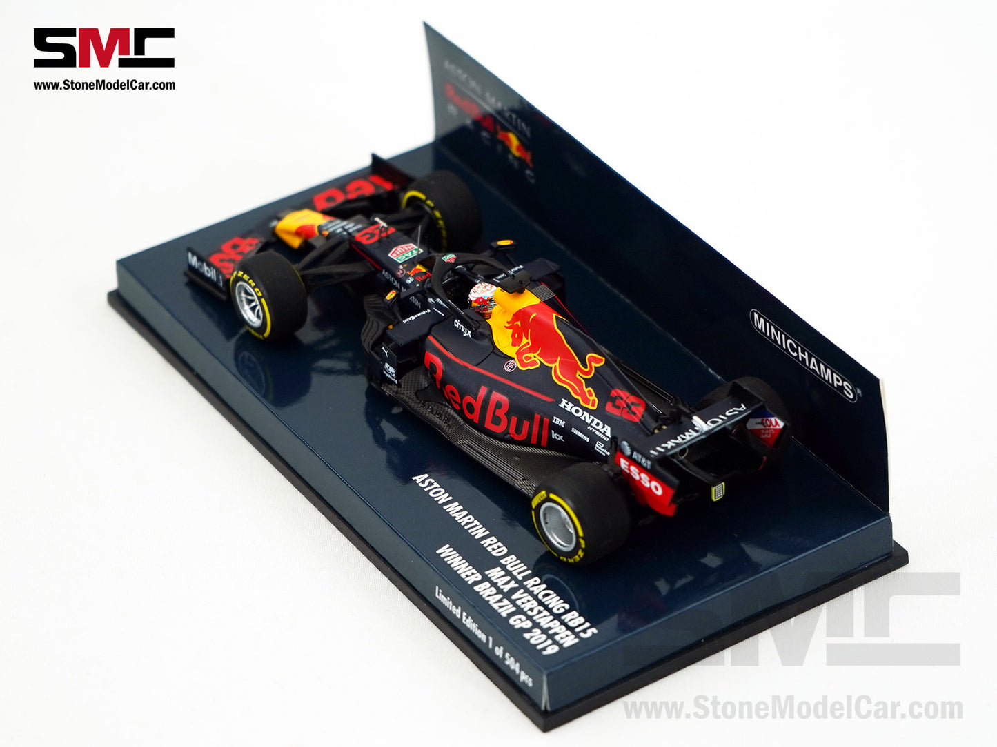 Red Bull Aston Martin F1 RB15 #33 Max Verstappen Winner Brazil GP 2019 1:43 MINICHAMPS