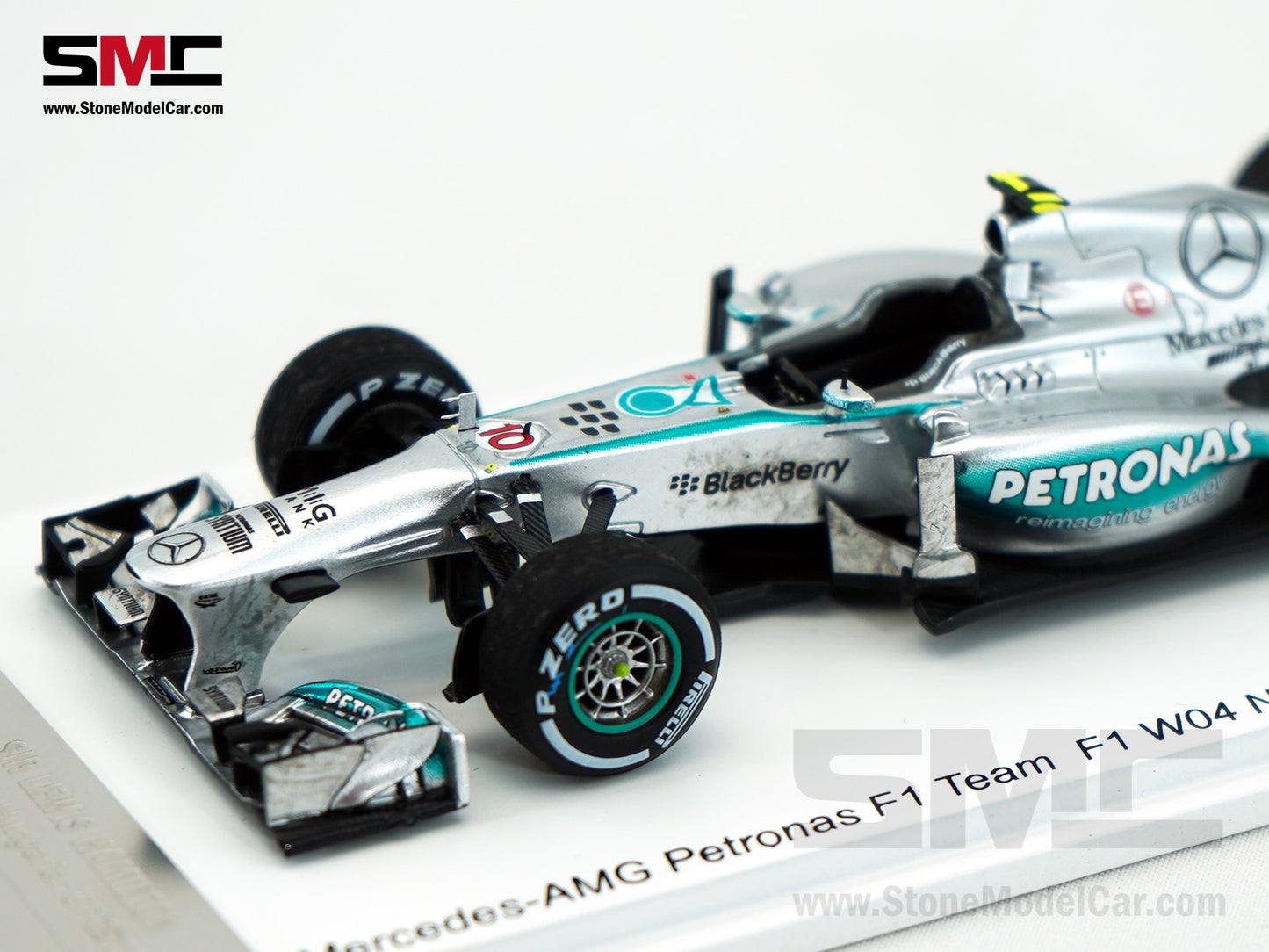 2013 F1 W04 #10 Lewis Hamilton Hungary GP 1st Win with Mercedes 1:43 Spark Special Figure Edition