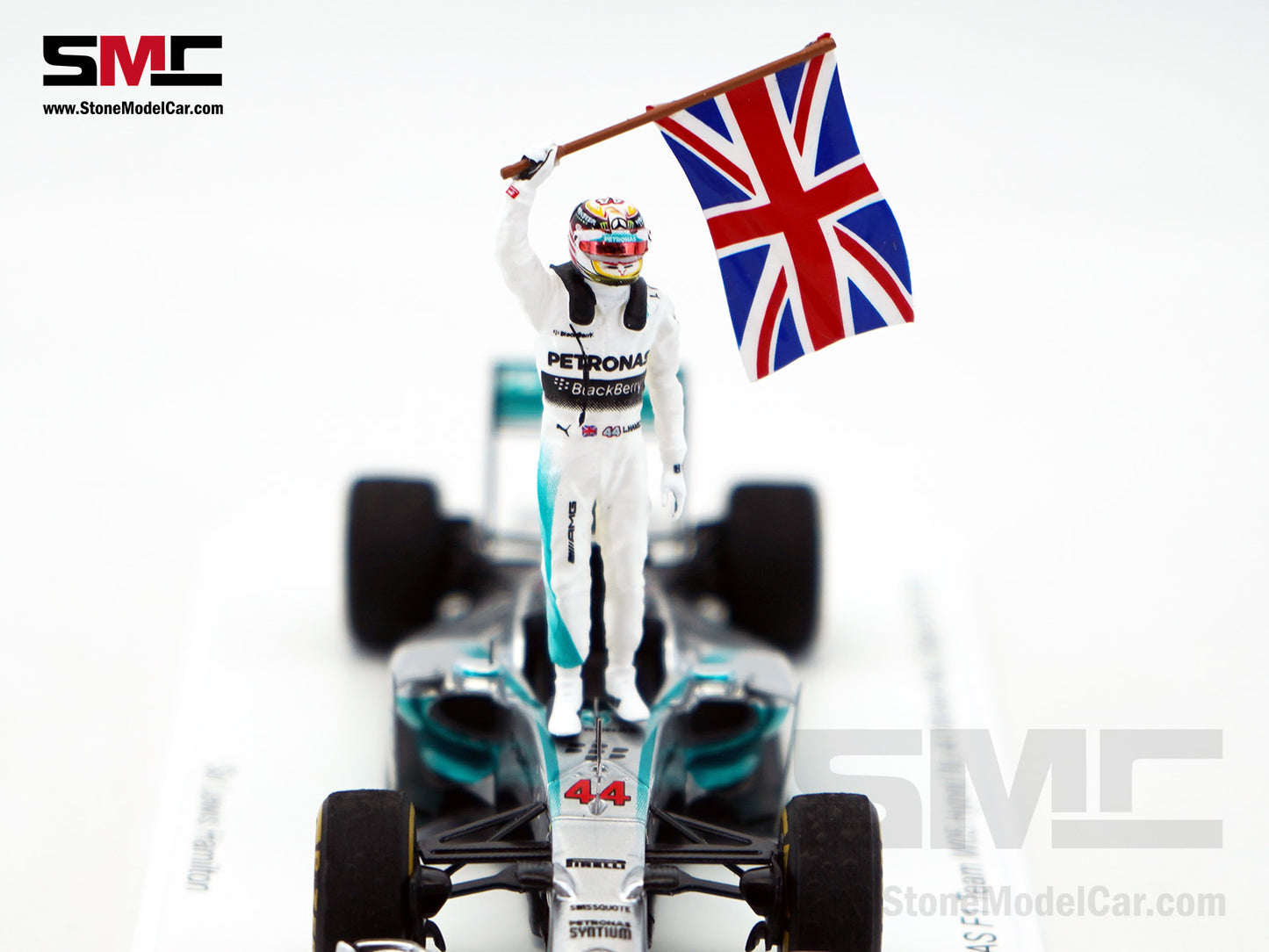 Mercedes F1 W05 #44 Lewis Hamilton Abu Dhabi GP 2014 World Champion 1:43 Spark Special Figure Edition