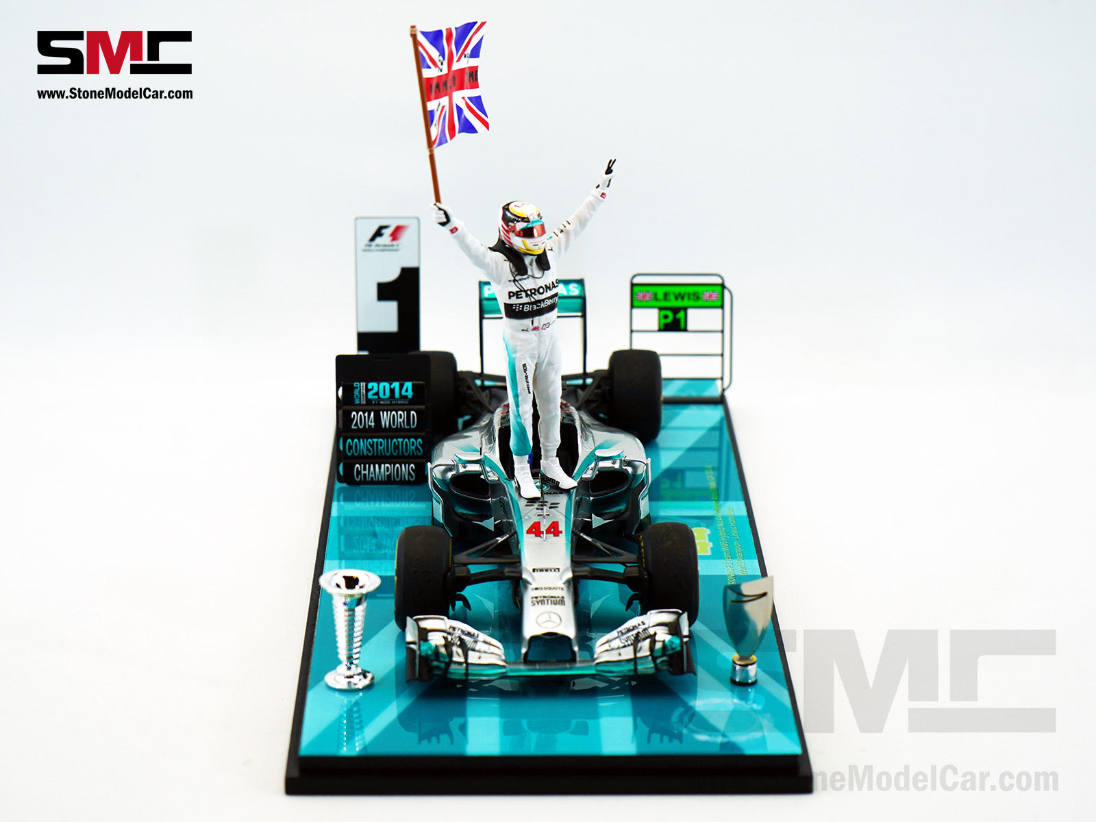 Mercedes F1 W05 #44 Lewis Hamilton Abu Dhabi GP 2014 2x World