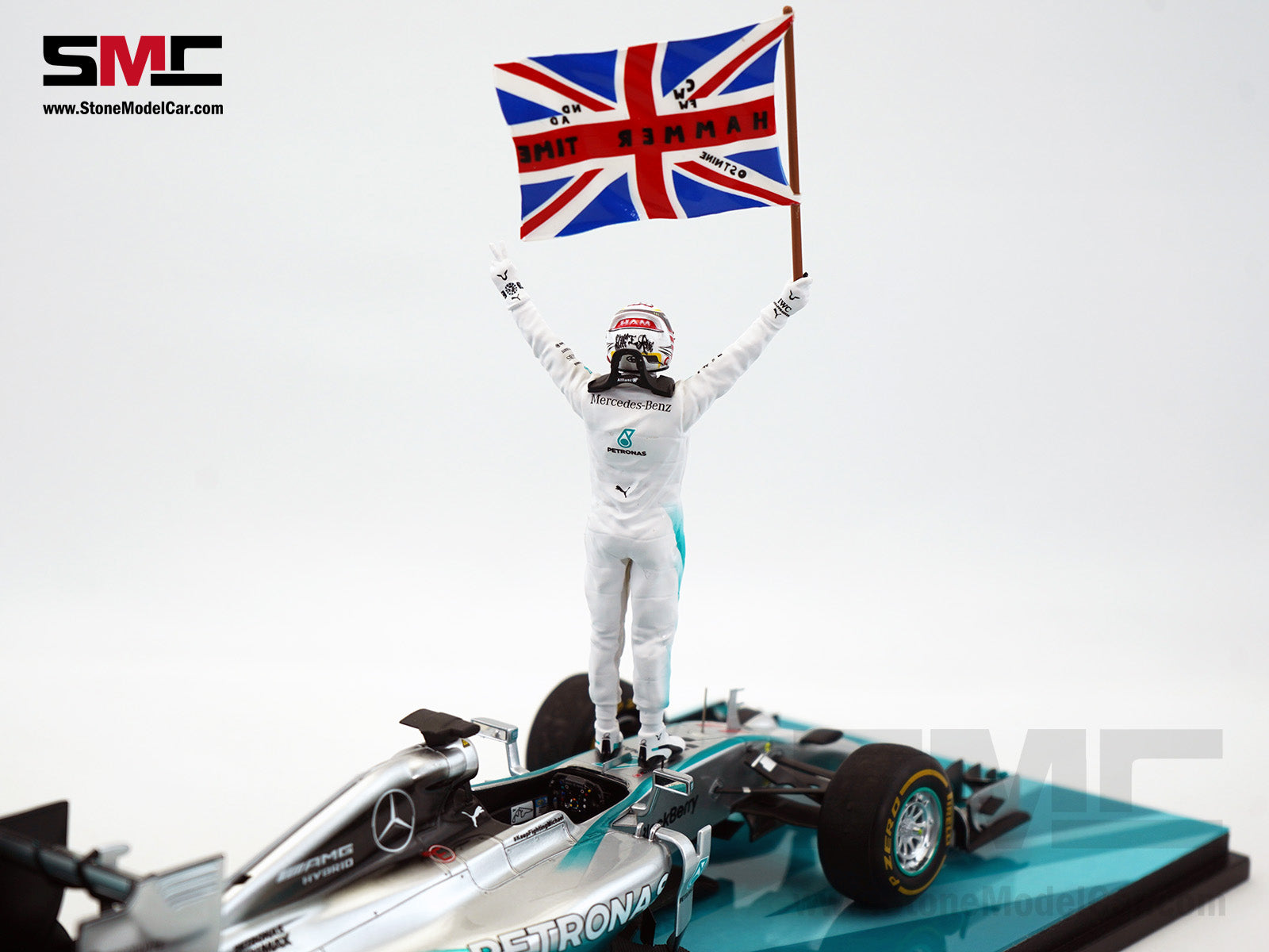 Mercedes F1 W05 #44 Lewis Hamilton Abu Dhabi GP 2014 2x World
