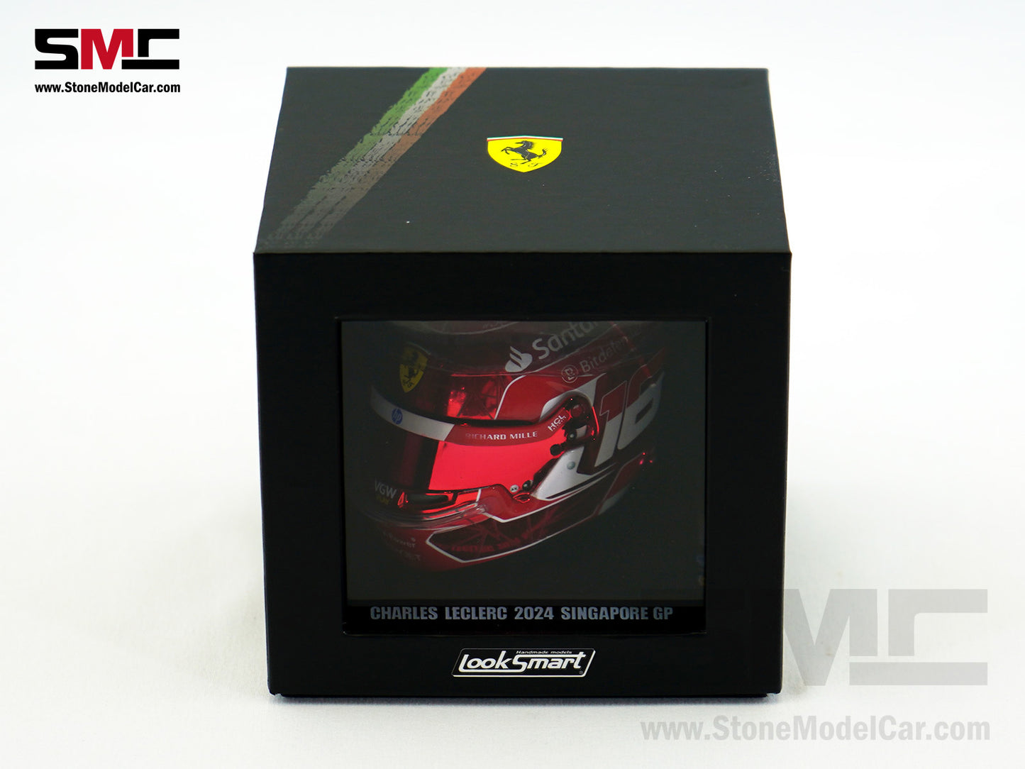 Ferrari F1 SF-24 #16 Charles Leclerc Singapore GP 2024 Looksmart 1:5 Helmet