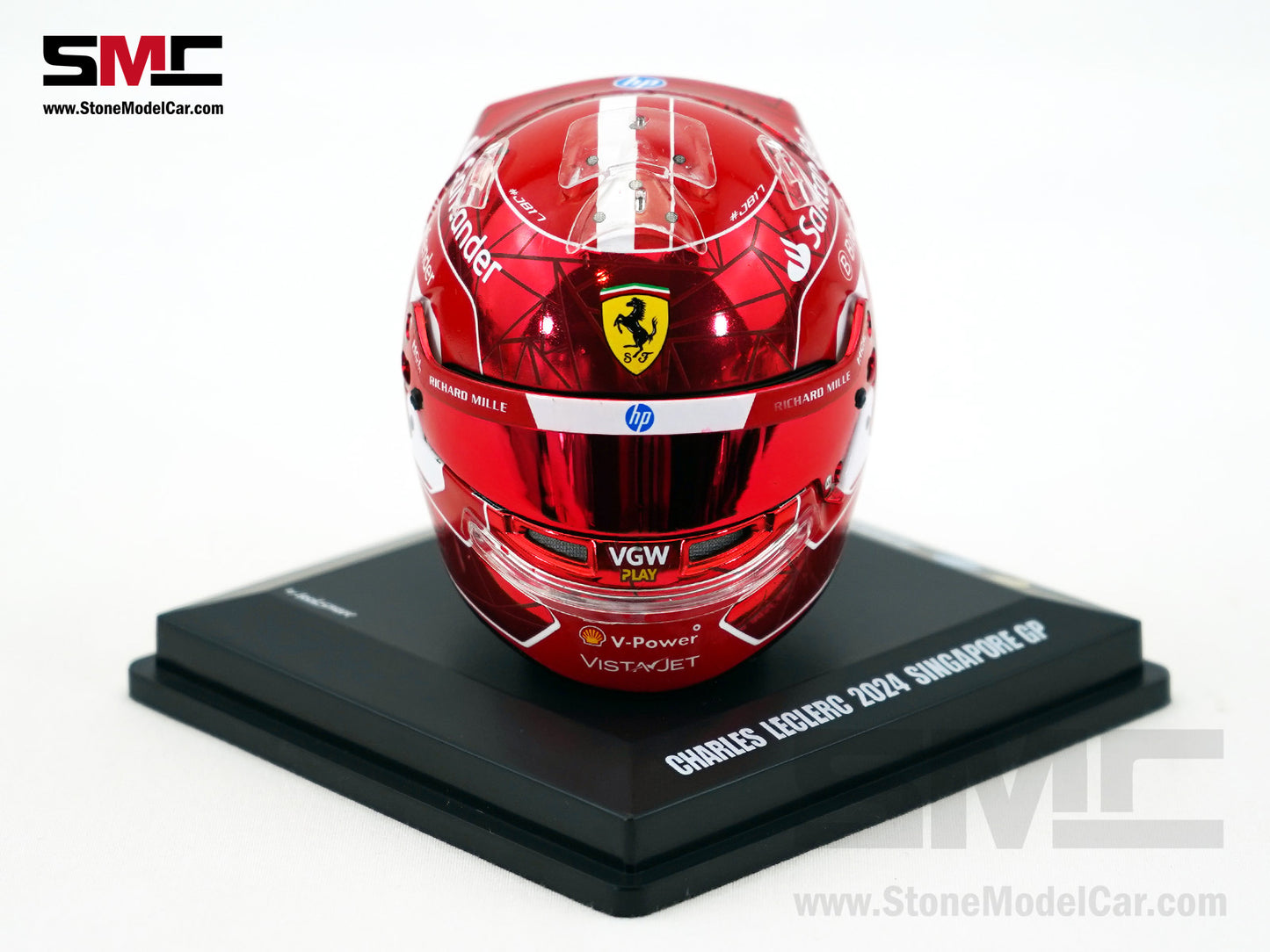 Ferrari F1 SF-24 #16 Charles Leclerc Singapore GP 2024 Looksmart 1:5 Helmet