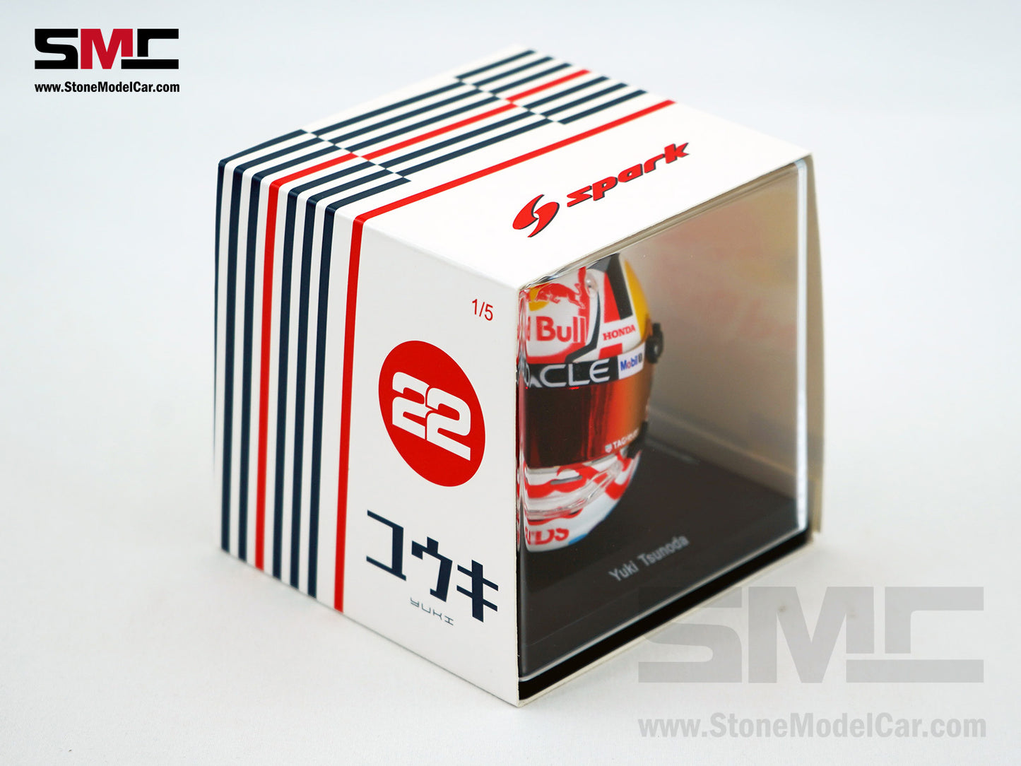 Red Bull F1 RB21 #22 Yuki Tsunoda Japanese GP 2025 Home Race Spark 1:5 Miniature Helmet