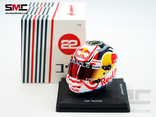 Red Bull F1 RB21 #22 Yuki Tsunoda Japanese GP 2025 Home Race Spark 1:5 Miniature Helmet