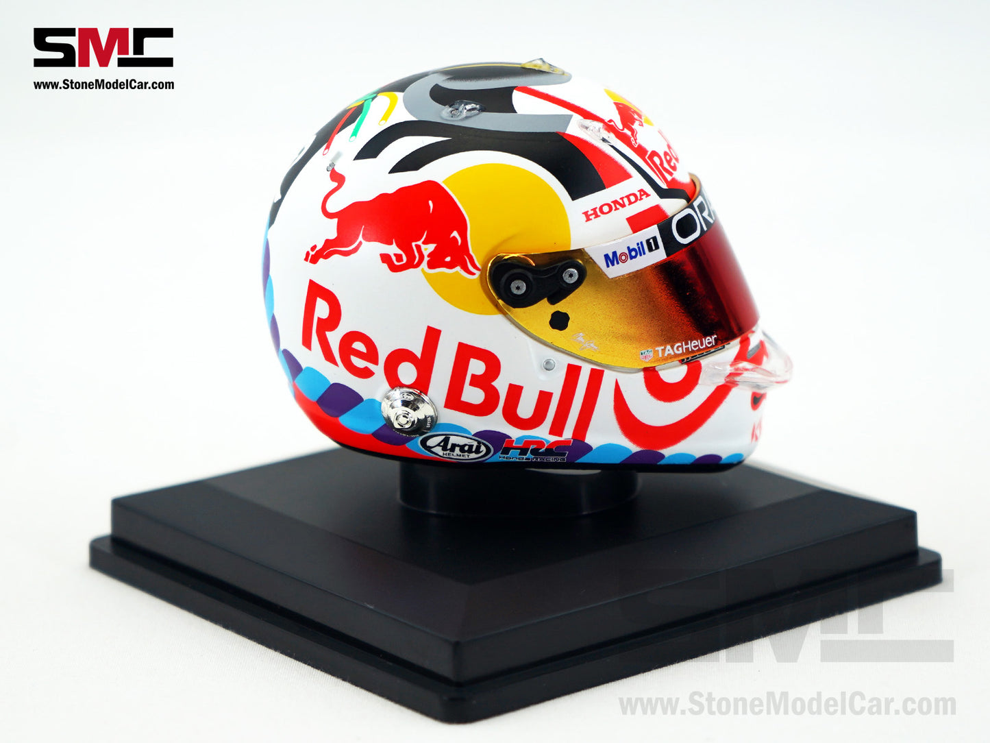 Red Bull F1 RB21 #22 Yuki Tsunoda Japanese GP 2025 Home Race Spark 1:5 Miniature Helmet
