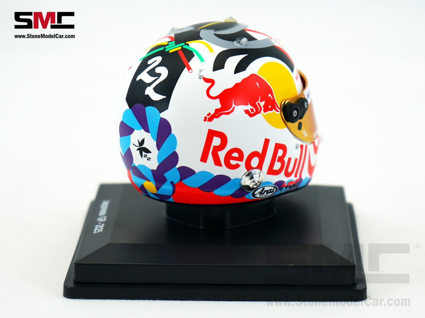 Red Bull F1 RB21 #22 Yuki Tsunoda Japanese GP 2025 Home Race Spark 1:5 Miniature Helmet