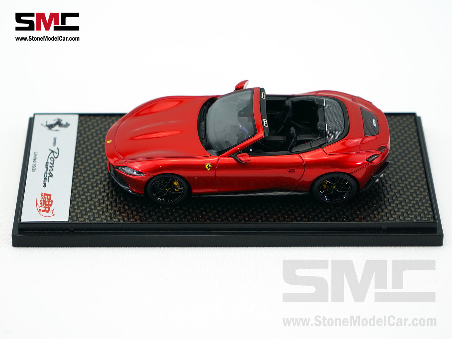 Ferrari Roma Spider Open Roof - Rosso Enzo Red Metallic BBR 1:43 BBRC282SU33
