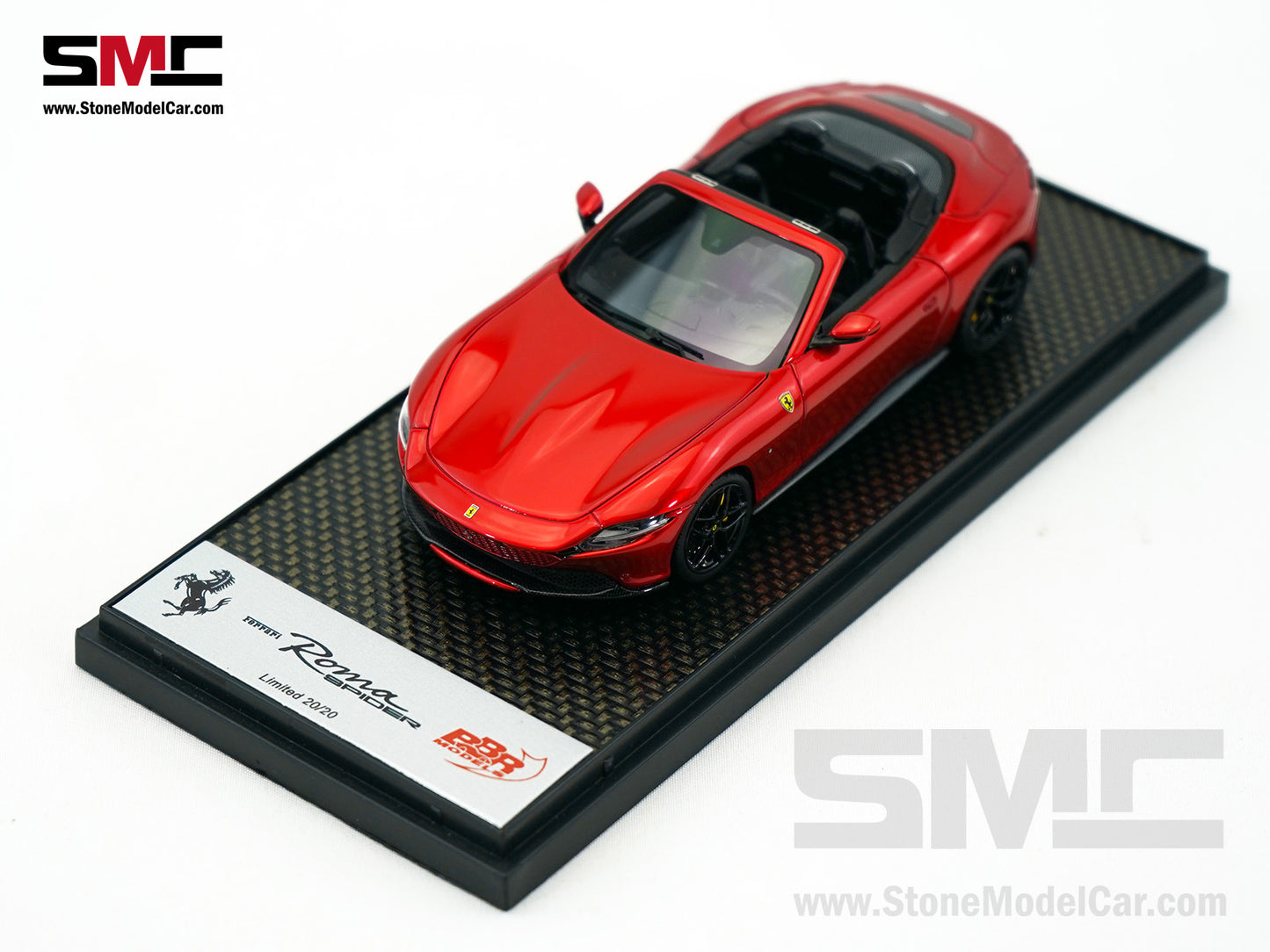 Ferrari Roma Spider Open Roof - Rosso Enzo Red Metallic BBR 1:43 BBRC282SU33