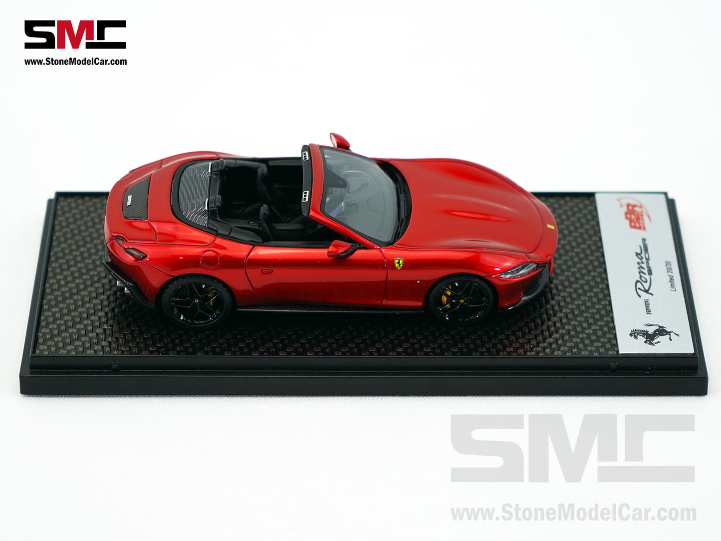 Ferrari Roma Spider Open Roof - Rosso Enzo Red Metallic BBR 1:43 BBRC282SU33
