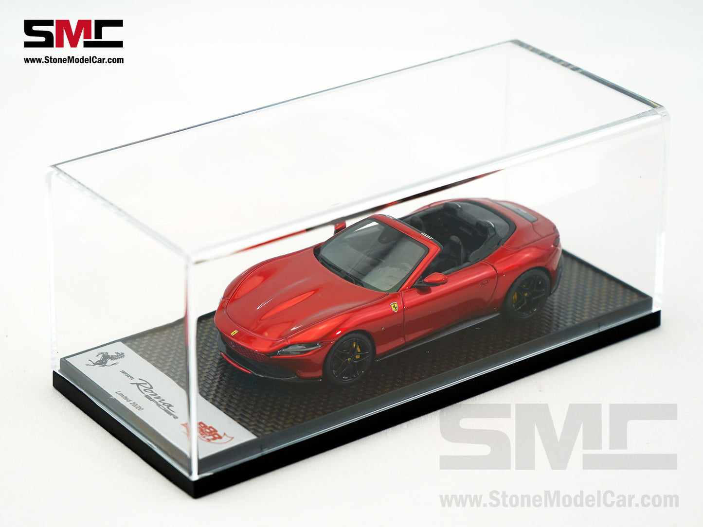 Ferrari Roma Spider Open Roof - Rosso Enzo Red Metallic BBR 1:43 BBRC282SU33