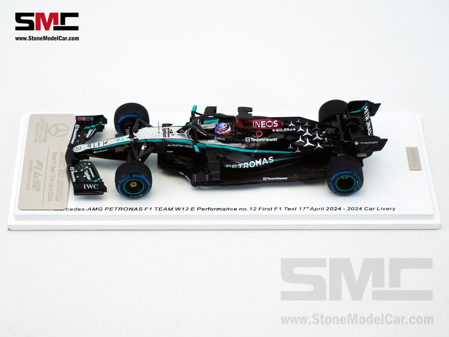 Mercedes F1 W12 #12 Kimi Antonelli 1st F1 Test 2024 W15 Livery Spark 1:43 Special SP639