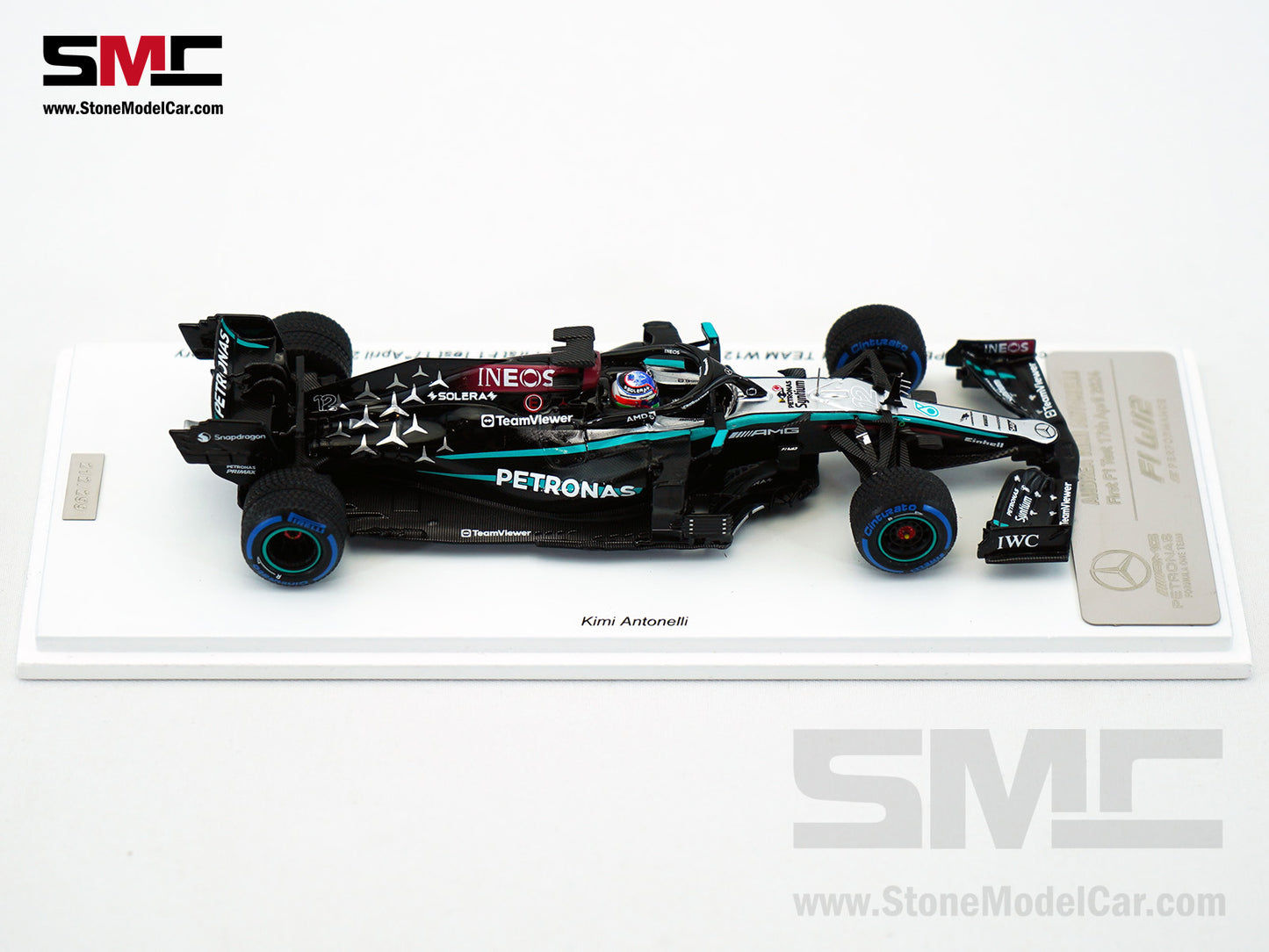 Mercedes F1 W12 #12 Kimi Antonelli 1st F1 Test 2024 W15 Livery Spark 1:43 Special SP639